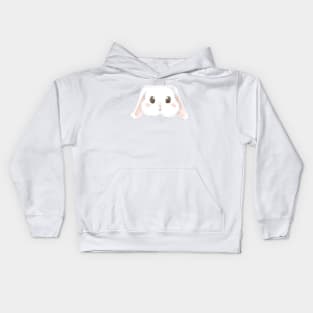 White Bunny Head Kids Hoodie